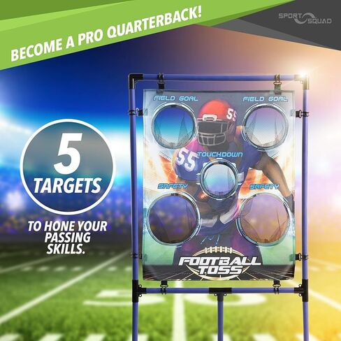 Sport Squad Target Toss Game Set - Choose Either Football Toss or Baseball Toss - Portable Indoor or Outdoor Design for Cookouts, Tailgates, or Backyard Fun - in Saudi Arabia