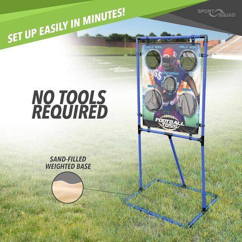 Sport Squad Target Toss Game Set - Choose Either Football Toss or Baseball Toss - Portable Indoor or Outdoor Design for Cookouts, Tailgates, or Backyard Fun - in Saudi Arabia