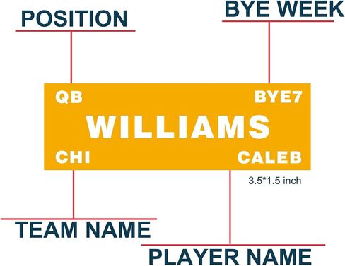 مجموعة Fantasy Football Draft Board 2023-2024 لوحة كبيرة جدًا مع 14 فريقًا 20 جولة 500+ ملصقات للاعبين 2023 أفضل مبتدئ وملصق فارغ in Kuwait