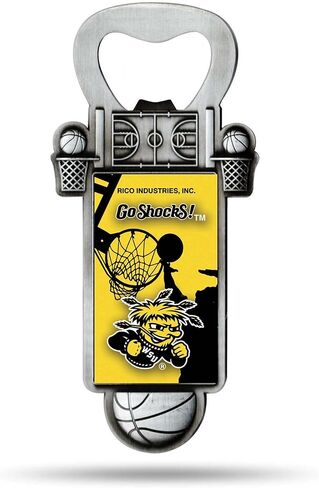 Rico Industries NCAA Magnetic Bottle Opener, Stainless Steel, Strong Magnet to Display on Fridge in Saudi Arabia