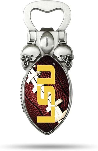 Rico Industries NCAA Magnetic Bottle Opener, Stainless Steel, Strong Magnet to Display on Fridge in Saudi Arabia