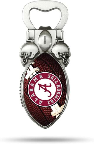 Rico Industries NCAA Magnetic Bottle Opener, Stainless Steel, Strong Magnet to Display on Fridge in Saudi Arabia