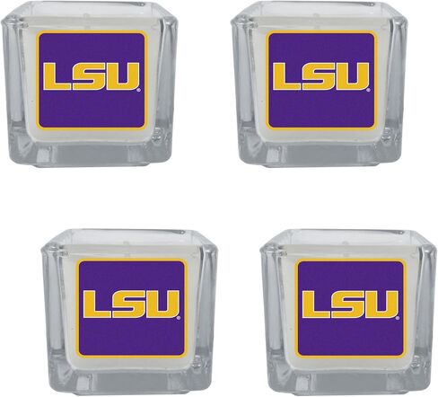 شموع معطرة بالنمور من Siskiyou Sports NCAA LSU، 4 قطع مقاس واحد، ألوان الفريق in Saudi Arabia