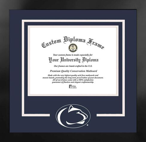Campus Images NCAA Unisex Spirit Diploma Manhattan Black Frame with Bonus Lithograph (Value Savings $59) in Saudi Arabia