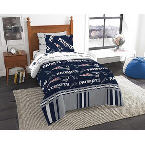 Northwest NFL New England Patriots Bed in a Bag Set, Twin, Rotary