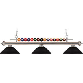 Z-Lite 170BN-SMB 3 Billiard Light, Brushed Nickel in Saudi Arabia