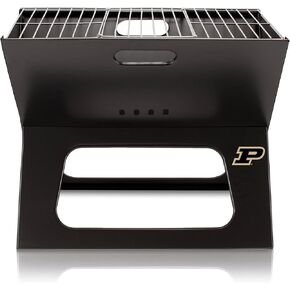 PICNIC TIME NCAA Purdue Boilermakers X-Grill Portable Grill, Camping Grill, Small Charcoal Grill for Tailgating, (Black) in Kuwait
