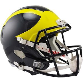 Riddell NCAA Michigan Wolverines Helmet Full Size Replica, One Size, Team Colors