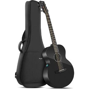 Enya Acoustic Electric Guitar Carbon Fiber X3 Pro Travel Guitar AcousticPlus 41" Full-Sized Guitar Bundle with Gig Bag, Instrument Cable & USB Type-C Charging Cable(X3 PRO)