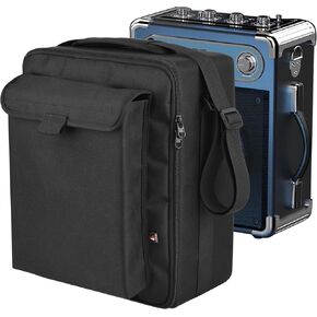 TXEsign Travel Carrying Protective Bag for JYX Karaoke Machine with Two Wireless Microphones, Karaoke Machine Carrier Holder Dust Case w Shoulder Strap Accessory Pocket for PA System