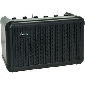 Rowin PE-10 Electric Guitar Amplifier - 15W Speaker, 6 Preamp Tones, Chorus/Flanger/Phaser/Tremolo, Delay/Echo/Room/Hall, Bluetooth, and Visual Tuner