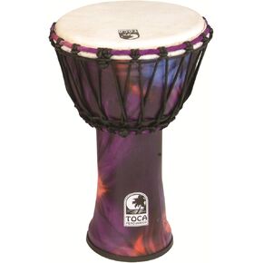 Toca SFDJ-12WP Freestyle Rope Tuned 12-Inch Djembe - Woodstock Purple Finish