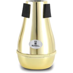 ROWELL Trombone Mute ABS Trombone Mute Silencer Lightweight Black Trombone Mute Trombone Mute with High Density Sponge Interface,Mute for Teaching and Learning Trombone