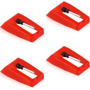 4 قطع من إبرة مشغل التسجيل، إبر القرص الدوار لاستبدال مشغل الفينيل Crosley Victrola Sylvania Boytone ION Phonograph LP in Kuwait