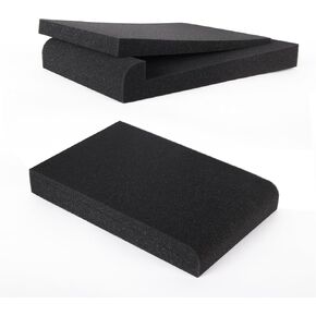 Studio Monitor Isolation Pads,Density speaker isolation pads,Acoustic Isolation Pads for Sound Improvement Prevent Vibrations Fit Most Desktop Speakers And Studio Monitor - Pack of 2,Black…