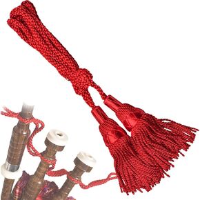 Highland Redstone Bagpipe Silk Cord, Scottish Bagpipe Drone Cord Silk (Gold)