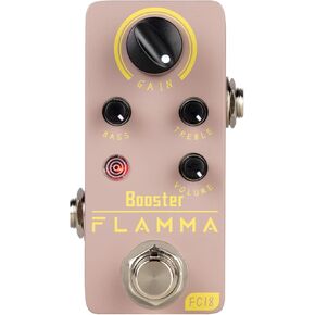FLAMMA FC02 Mini Reverb Pedal Digital Guitar Pedal with 3 Reverb Effects Church Plate Studio True Bypass