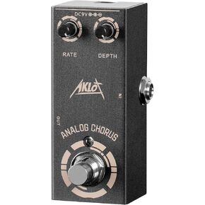 Analog Chorus Guitar Pedal, AKLOT Electric Effects Pedals Mini Single Type DC 9V True Bypass