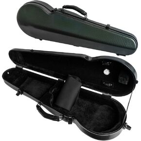 MI&VI NP-7001S Classic Poly Carbon Shaped Violin Case (Full Size) 4/4 with Carry Straps | Hygrometer | Tough Shell (Purple) in Kuwait