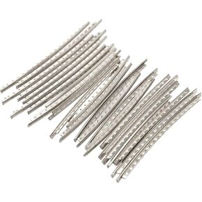 24Pcs Yootones 2.2 mm/0.087" Guitar Fret Wire Copper Fret Wire Compatible with Classical Vintage Guitar Fingerboard Fret Wire Silver