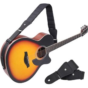 Guitar Strap, 3" Wide Adjustable Thicker Bass Guitar Straps for Electric & Acoustic Guitar with Hidden Pick Pocket