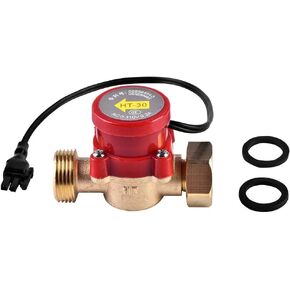 WALFRONT HT-30 AC 0-110V 0.2A G3/4 "-3/4" Thread Water Pump Flow Sensor Switch Pump Water Flow Switch