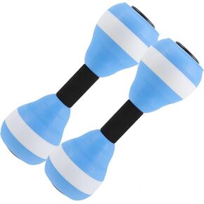SEWACC 2 Pcs Water Dumbbells Lightweight Aquatic Exercise Dumbells EVA Foam Water Barbells Hand Bar for Pool Fitness Exercise Water Aerobics