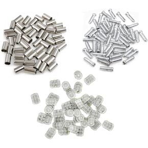 Bicycle Brake Cable End Cap Bike Cable End Caps Brake Cable Caps O-Ring Cable Bicycle Parts 3 in 1 Kit 50 Cable End Caps 50 Brake Line Caps 50 O Ring Cables 150PCS