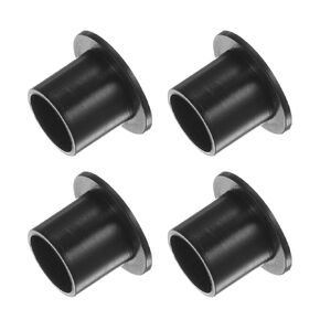 4pcs Nylon Flanged Sleeve Bearings [10.15mm Bore x 12.2mm OD x 12.15mm Length] Nylon Plastic Bushings for Shaft, Black