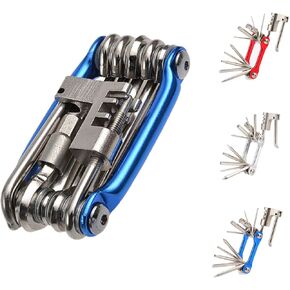 Bike Tool Kit, Multi Tool, MTB Tool, Mtb Tool Kit, Mtb Accesories, Kit Mountainbike, Mtb Bike, Multi Tool Bike Accessory, Bike Repair (BLUE)