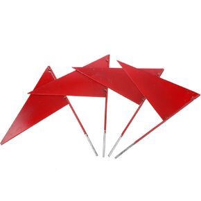 4 Pcs Flag Iron Stick Flag Mini Triangle Flag Game Marker Flag Treadmill Accessories