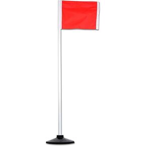 CHAMPRO Corner Flags with Rubber Bases, A193RB, ORANGE, WHITE, & BLACK