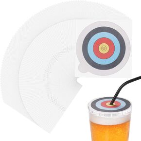 Drink Covers for Alcohol Protection，drin Drinks Games Cup Aiming Target Game，Applicable to Bachelorette Party do or Drink Date Night。 50 Pieces, 3.94*3.94