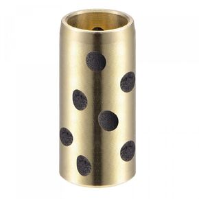 uxcell Sleeve Bearings 8mm Bore 15mm OD 24mm Length Wrapped Oilless Bushings Brass Graphite