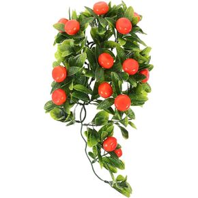 EXCEART green decor home decor Imitation Fruit Vine Faux Fruit Vine. fake vine Artificial Hanging Fruit Vine Fake Fruit Plant Simulated Green Leaf Vine plastic false green leaves household