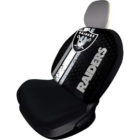 FANMATS NFL - Las Vegas Raiders SEATCOVERRALLY-Las Vegas Raiders Rally Seat Cover - Full Color Vivid Design - 1pc
