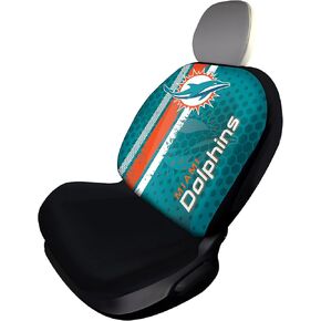 FANMATS NFL - Miami Dolphins SEATCOVERRALLY-Miami Dolphins Rally Seat Cover - Full Color Vivid Design - 1pc