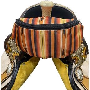 Showman Southwest Design Insulated Nylon Saddle Pouch