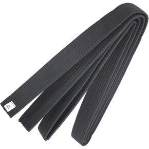 110 Inch Black Karate Belt, 280cm Taekwondo Solid Rank Martial Arts Belts Universal Fit for Judo/Karate/Taekwondo