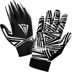 ATERCEL Football Gloves Men Football Receiver Gloves, Enhanced Performance and High Grip Rugby Football Gloves for Adults and Youth