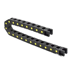 Plastic Drag Chain Cable Carrier Open Type with End Connectors R250 45 x 150mm L1000mm for Electrical CNC Router Machines