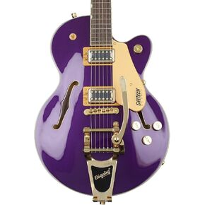 Gretsch G5655TG Electromatic Center Block Jr. Single-Cut Small-Sized Body 6-String Guitar with Laurel Fingerboard, Bigsby and Gold Hardware (Right-Handed, Amethyst)