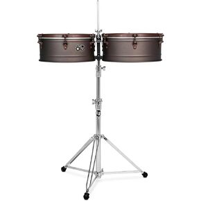 LP LP60 60th Anniversary 14 and 15", Antique Rustic Bronze Hardware Timbale Set (LP1415-60)