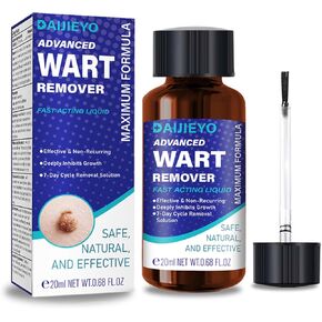 Wart Remover Liquid - Maximum Strength Formula for Rapidly Removing Plantar Warts and Common Warts ，Safe,Natural & Potent，Suitable for Most Body Warts