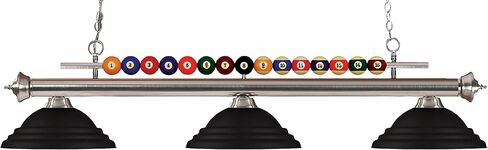 Z-Lite 170BN-SMB 3 Billiard Light, Brushed Nickel in Saudi Arabia