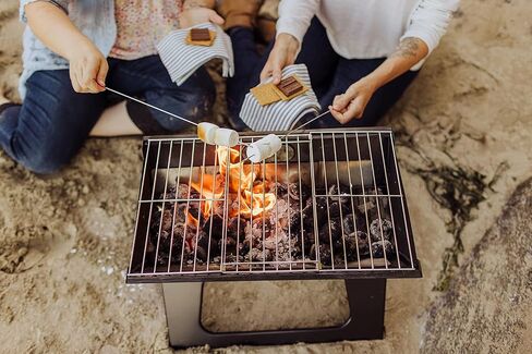 شواية محمولة من PICNIC TIME NCAA Purdue Boilermakers X-Grill، شواية تخييم، شواية فحم صغيرة للتخييم، (أسود) in Kuwait