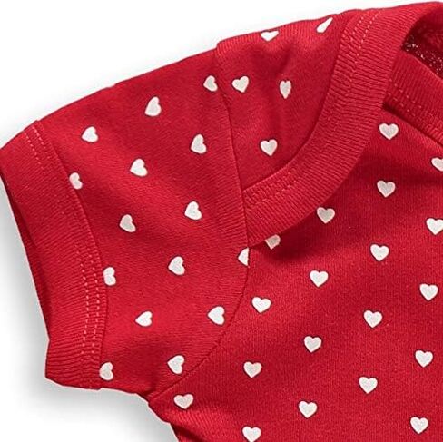 Hearts Baby Bodysuit Creeper Baby Girl Clothes for Newborn Infants in Saudi Arabia