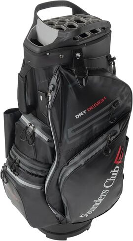 Founders Club Splash Waterproof Golf Cart Bag Ultra Dry for Rainy Days on The Golf Course Light Weight 14 Way Full Length Divider Plus External Putter Tube and Rain Hood in Saudi Arabia