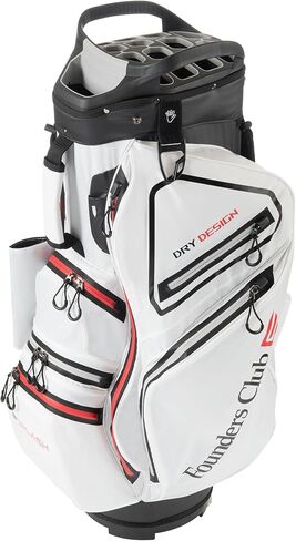 Founders Club Splash Waterproof Golf Cart Bag Ultra Dry for Rainy Days on The Golf Course Light Weight 14 Way Full Length Divider Plus External Putter Tube and Rain Hood in Saudi Arabia