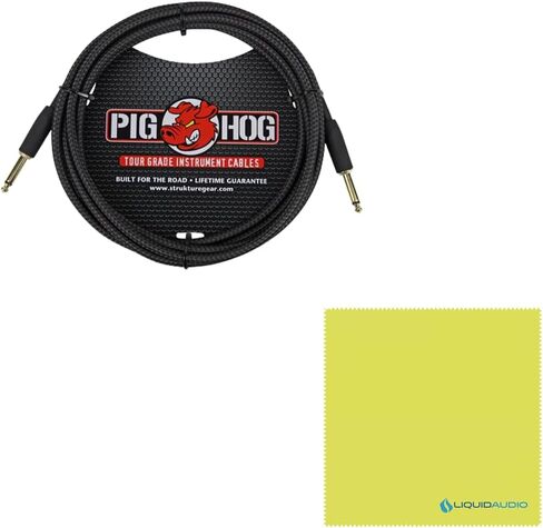 حزمة الهندسة الشعاعية StageBug SB-2 المدمجة السلبية DI مع كابل أدوات PCH10BK "منسوج أسود" وقماش تلميع الصوت السائل in Saudi Arabia